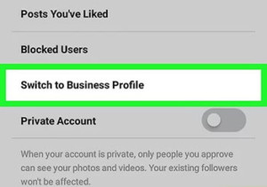 تبدیل اکانت شخصی به حساب تجاری در اینستاگرام