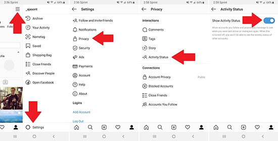 غیر فعال کردن Activity Status در اینستاگرام 