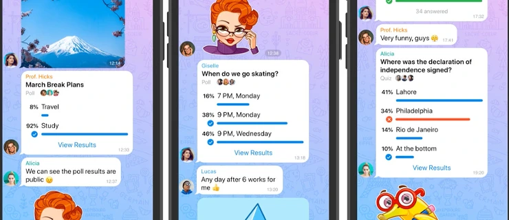 نظر سنجی در تلگرام