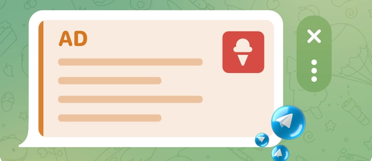 نمونه بنر تبلیغاتی تلگرام