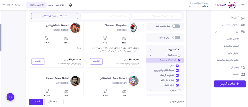 اینفلوئنسرمارکتینگ در جریان