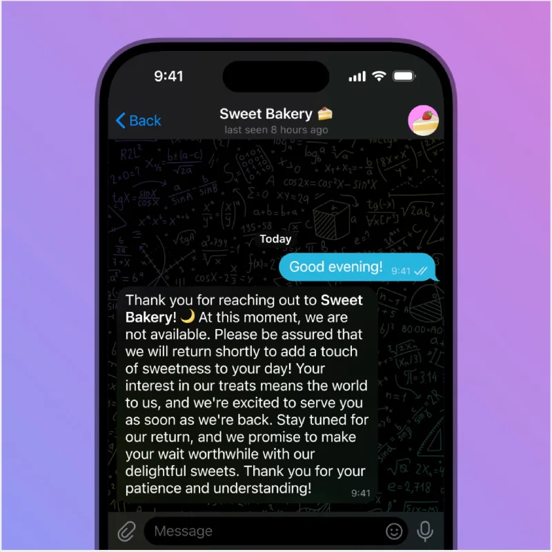 پاسخهای خودکار در زمان عدم دسترسی